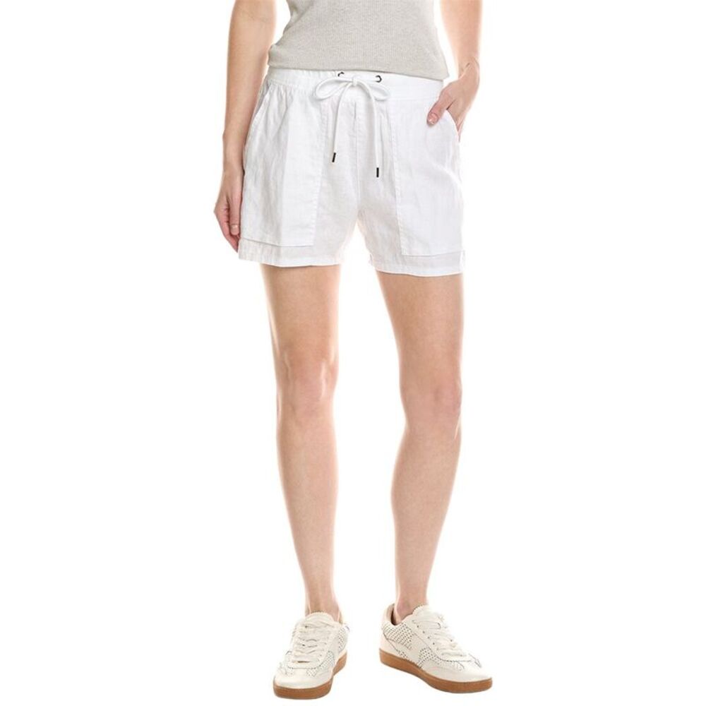 James Perse Womens  Linen Short, White